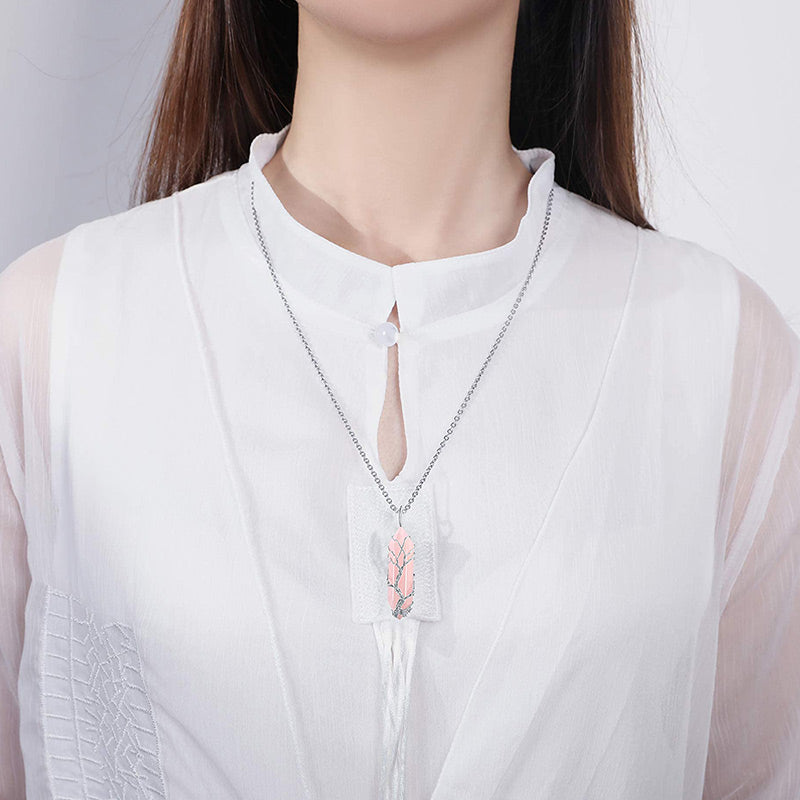 Edelsteinkette Mit Anhänger - CrystalTree