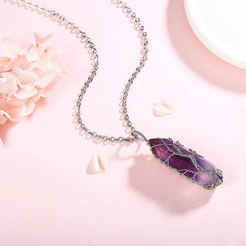 Edelsteinkette Mit Anhänger - CrystalTree