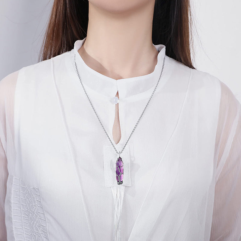 Edelsteinkette Mit Anhänger - CrystalTree