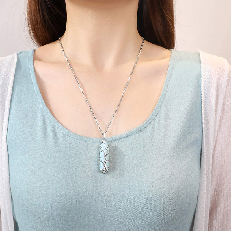 Edelsteinkette Mit Anhänger - CrystalTree