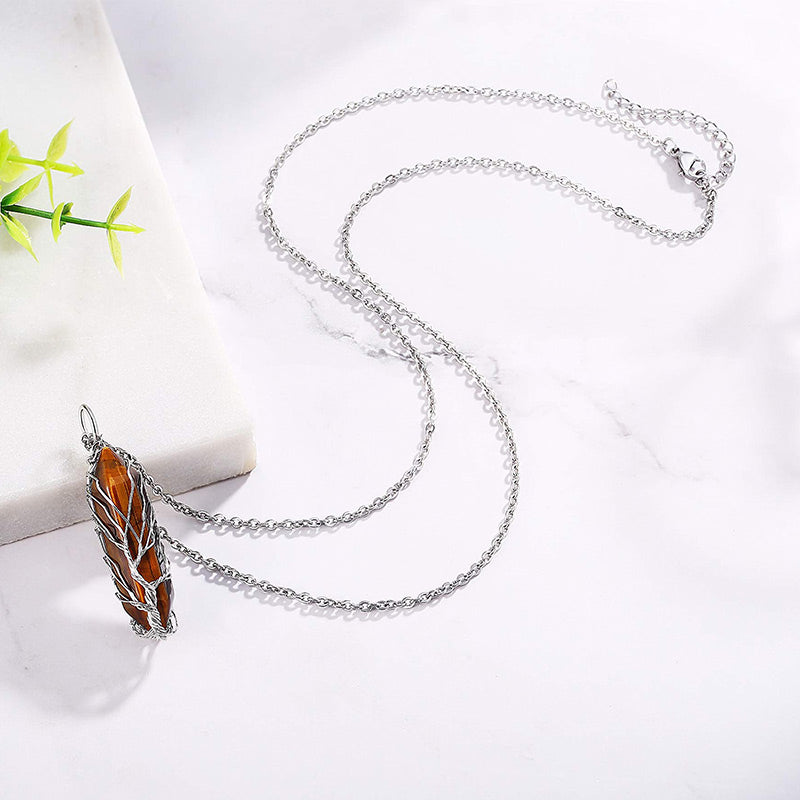 Edelsteinkette Mit Anhänger - CrystalTree