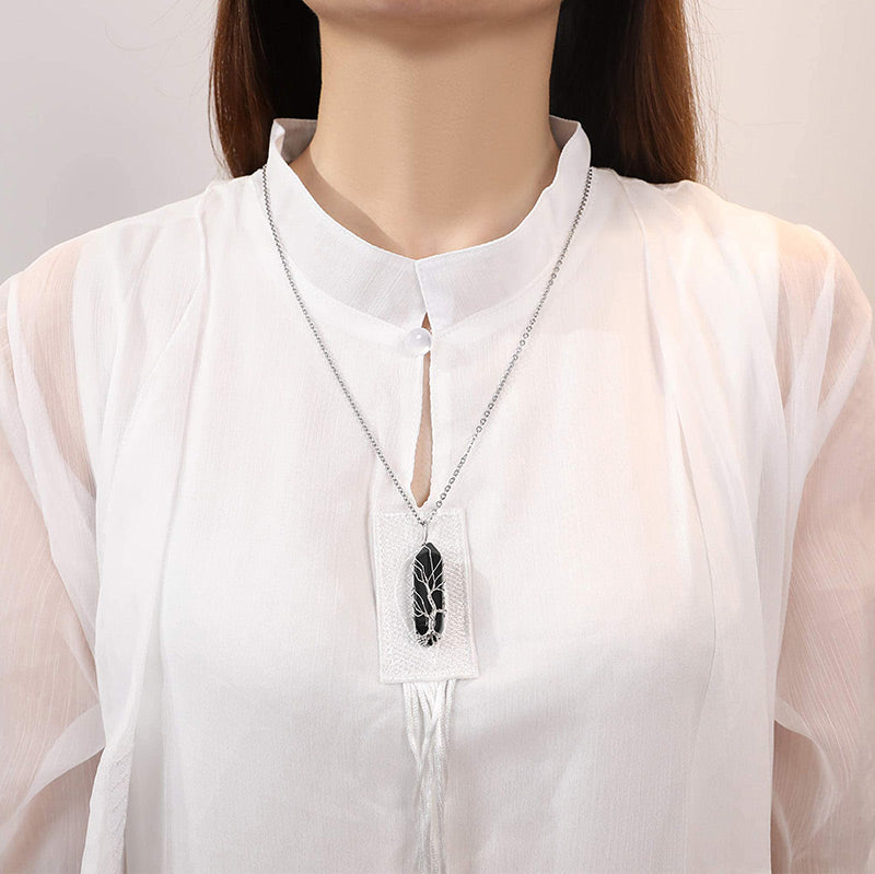 Edelsteinkette Mit Anhänger - CrystalTree