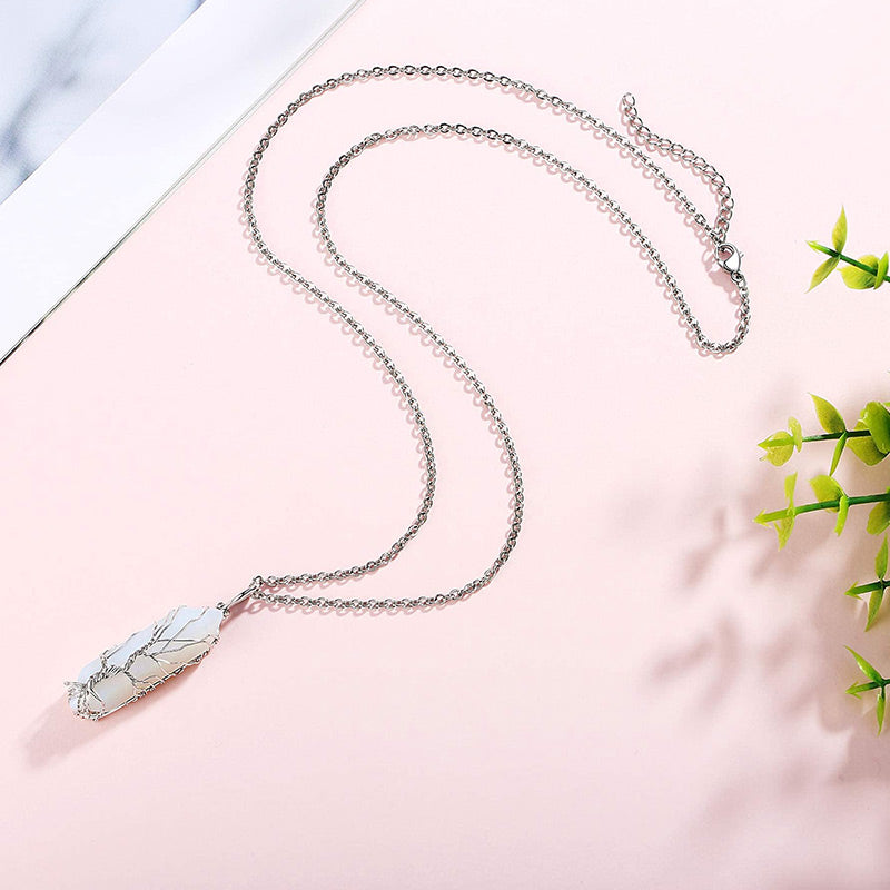 Edelsteinkette Mit Anhänger - CrystalTree