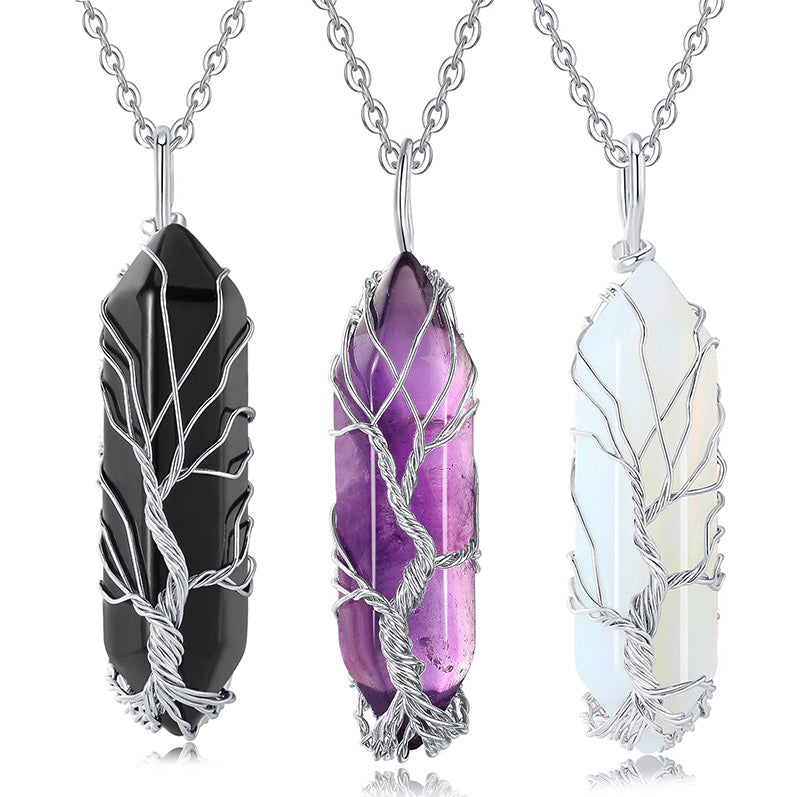 Edelsteinkette Mit Anhänger - CrystalTree