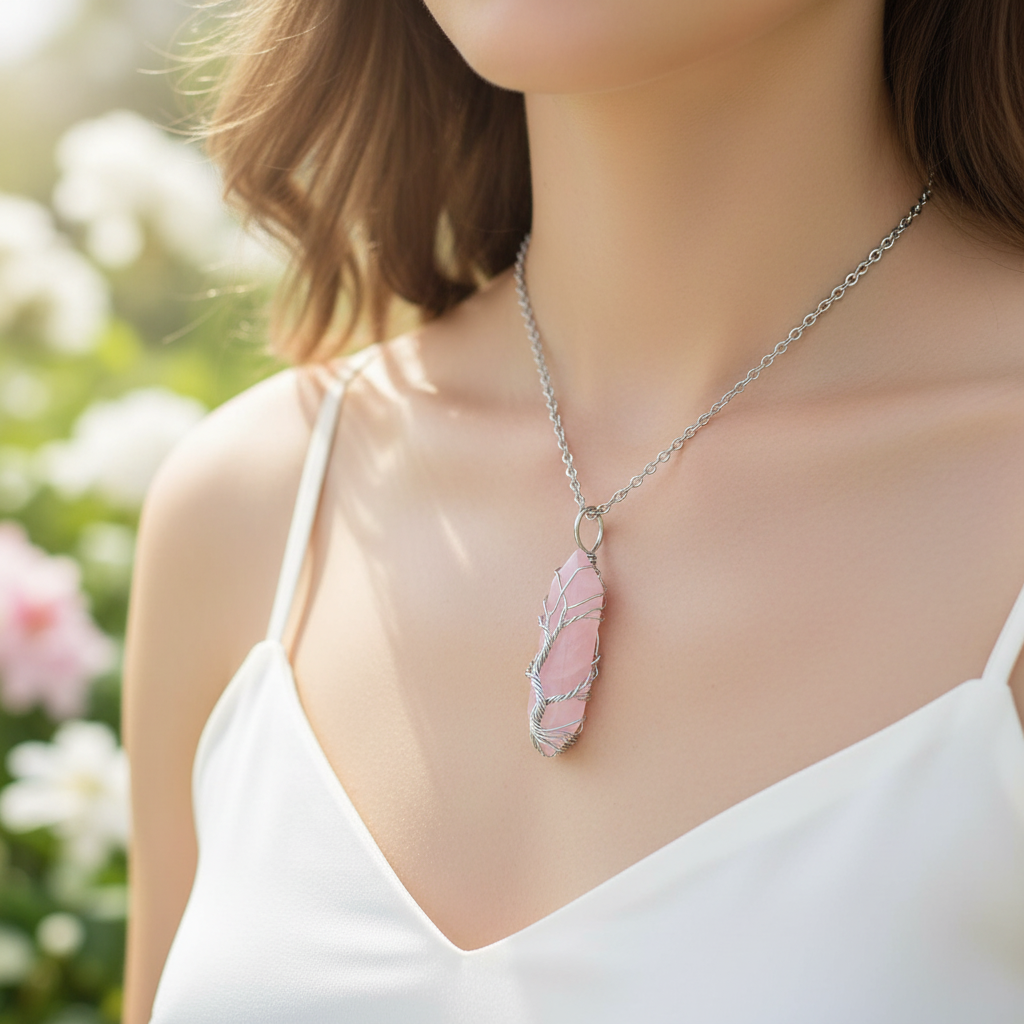 Edelsteinkette Mit Anhänger - CrystalTree