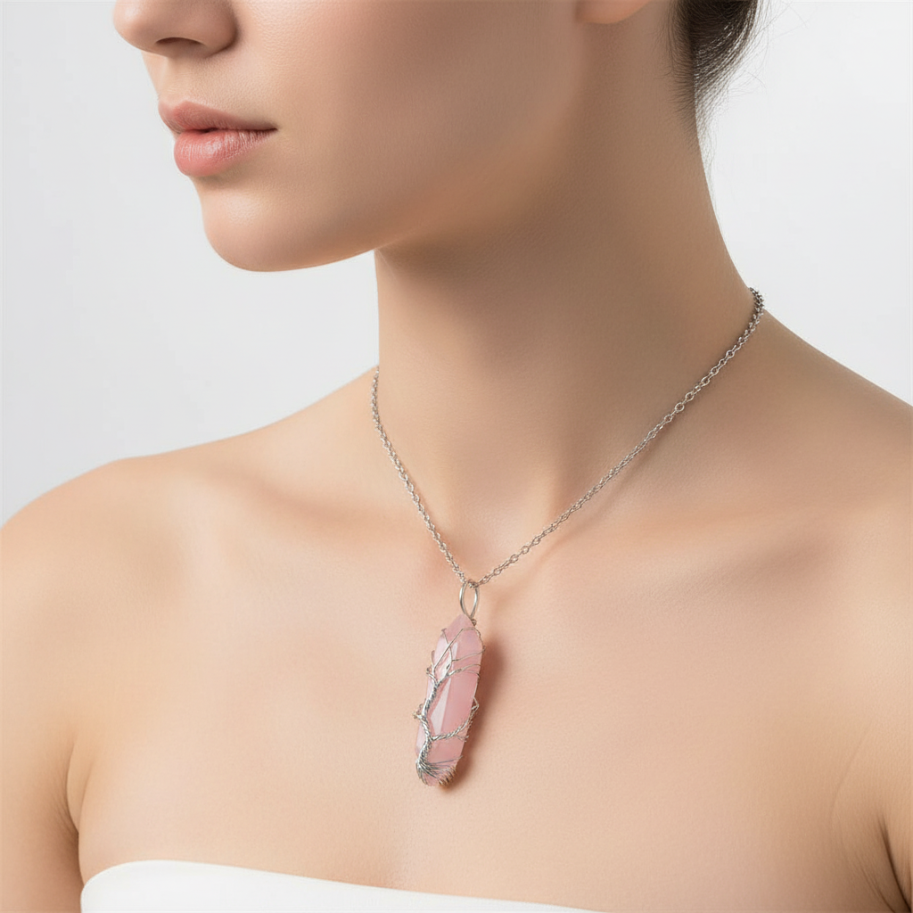 Edelsteinkette Mit Anhänger - CrystalTree