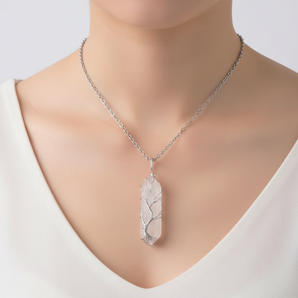 Edelsteinkette Mit Anhänger - CrystalTree