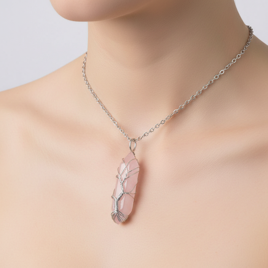 Edelsteinkette Mit Anhänger - CrystalTree