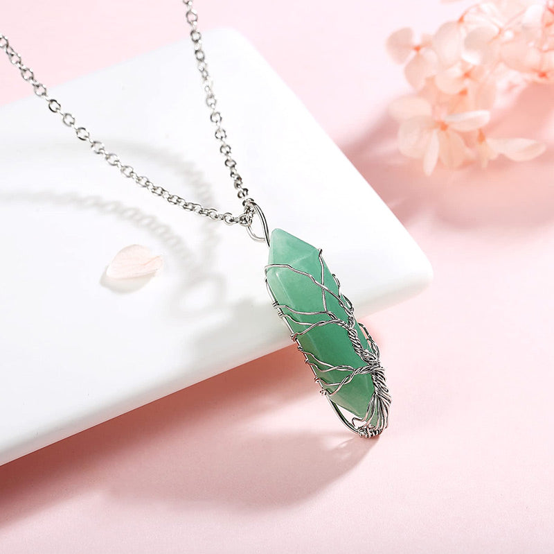 Edelsteinkette Mit Anhänger - CrystalTree