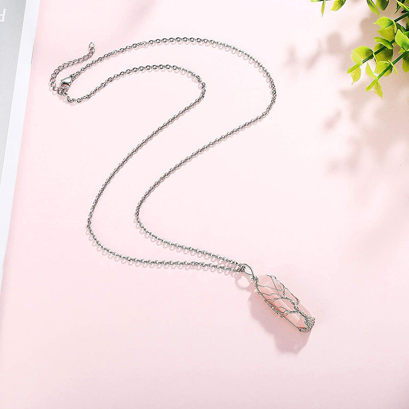 Edelsteinkette Mit Anhänger - CrystalTree