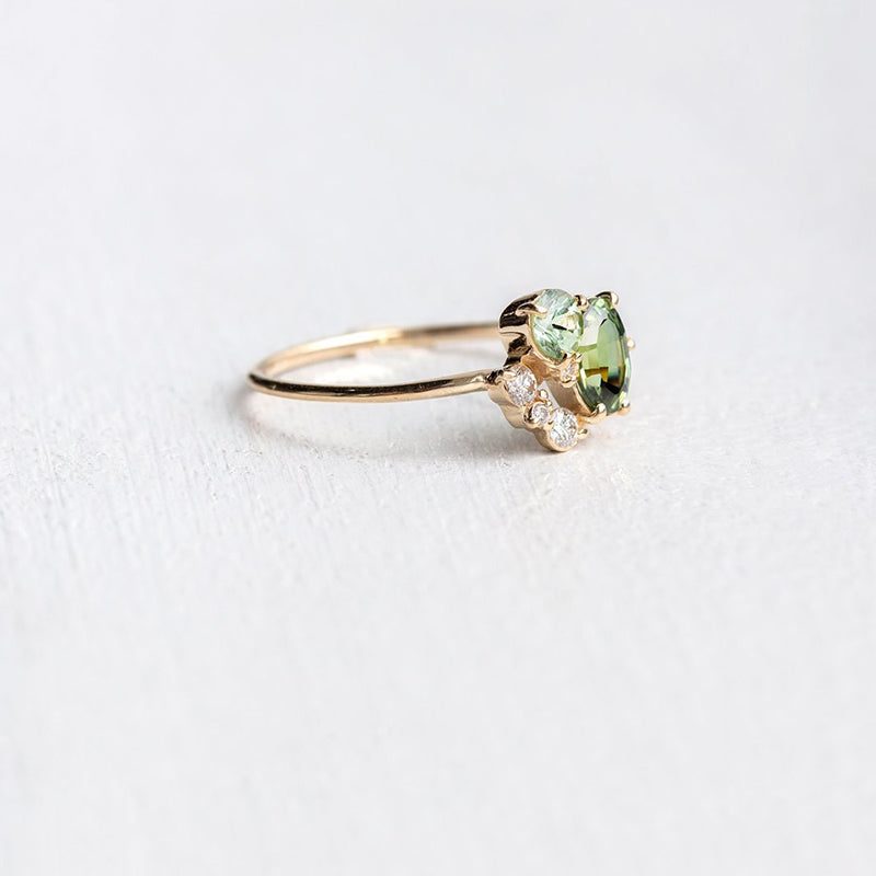 Edelsteinring Mit Zirkon - PeridotRing