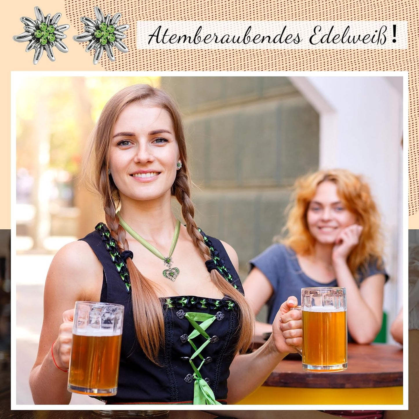 Edelweiß-Halskette - TrachtenGlanz