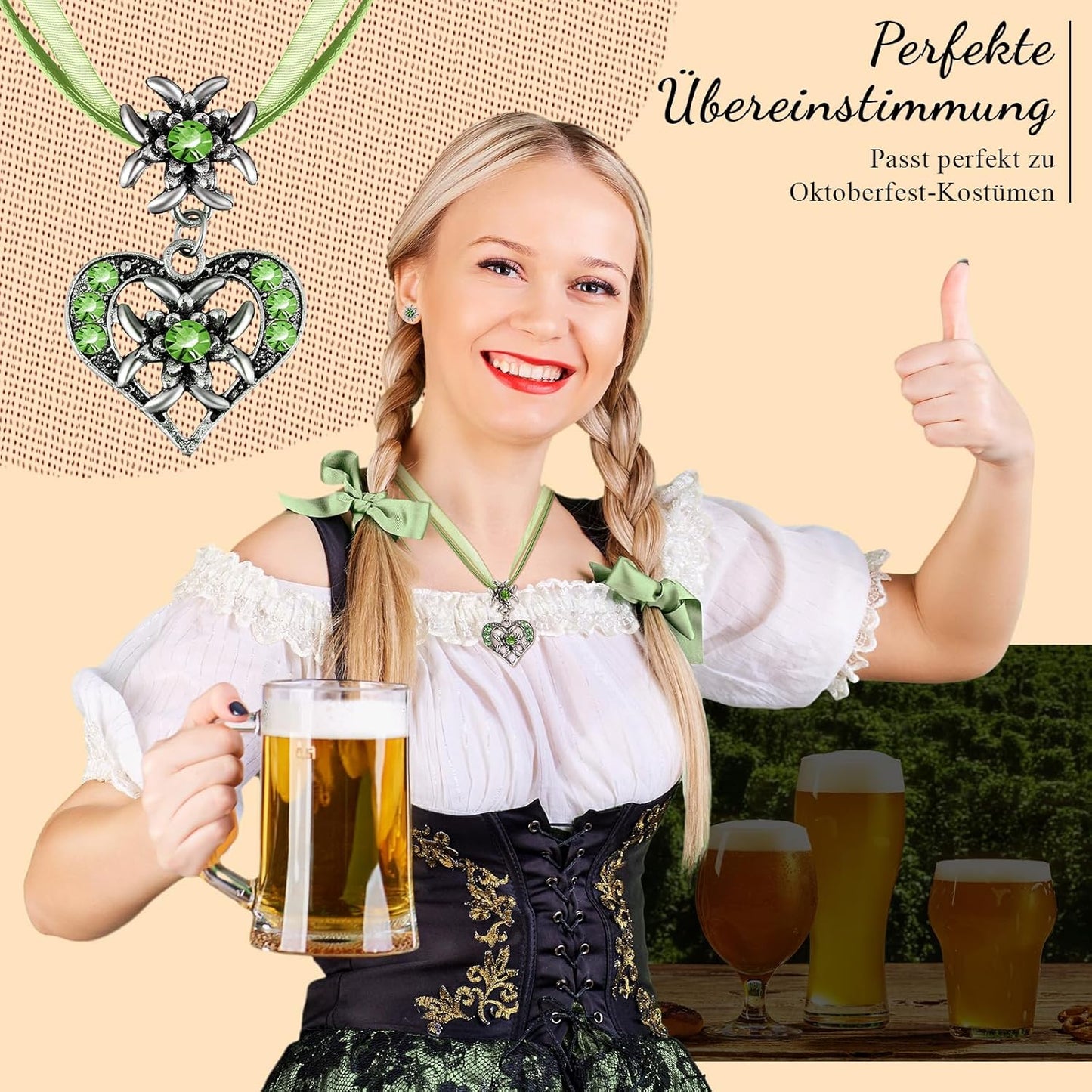 Edelweiß-Halskette - TrachtenGlanz