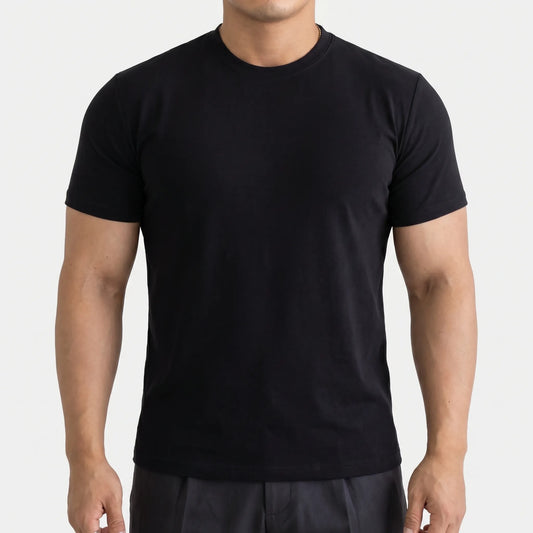Einfarbiges T-Shirt Mit Körperbetontem Schnitt - Jeff