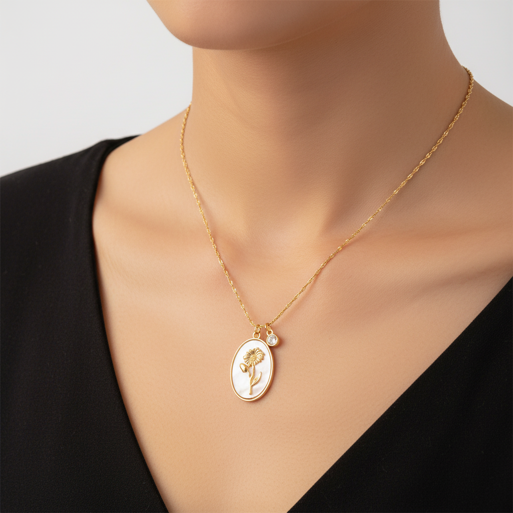 Elegante Geburtsstein-Halskette - AuraJewelry