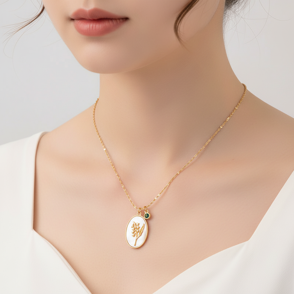 Elegante Geburtsstein-Halskette - AuraJewelry