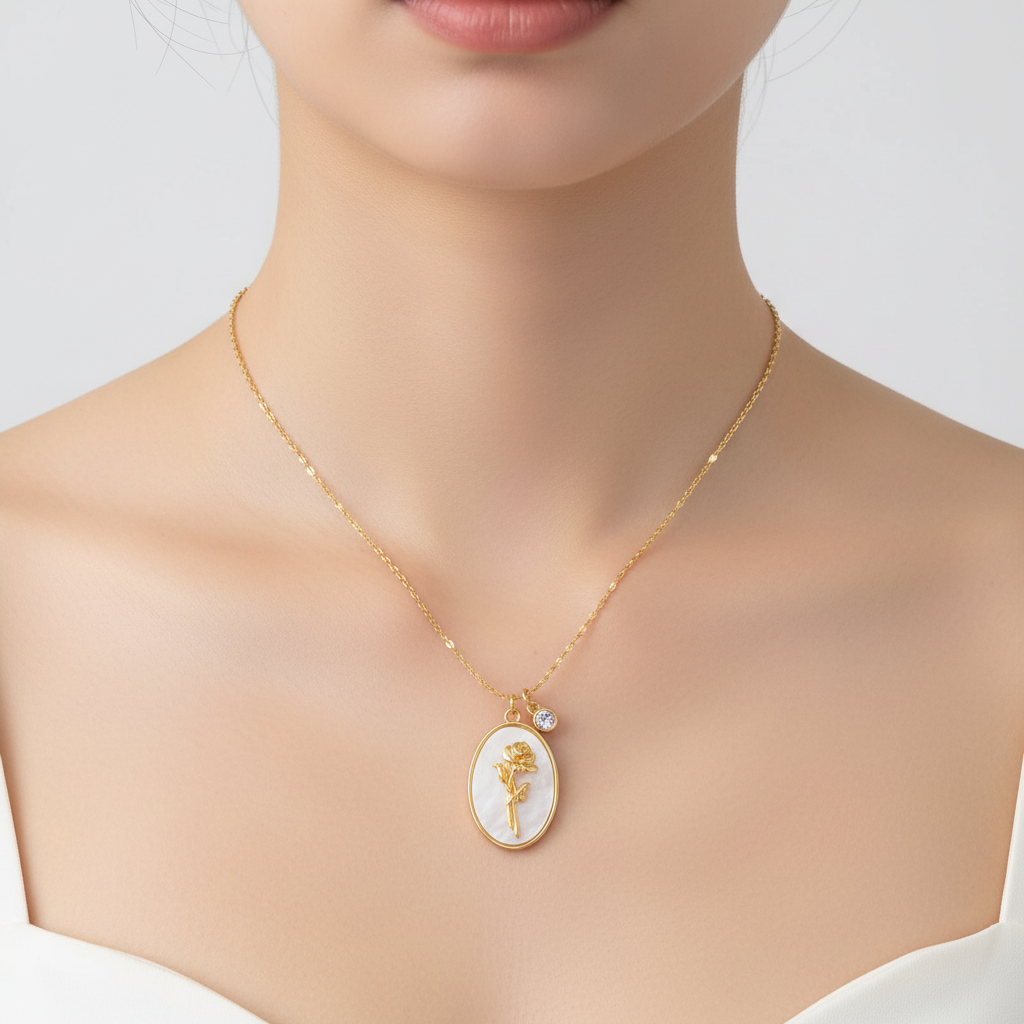 Elegante Geburtsstein-Halskette - AuraJewelry