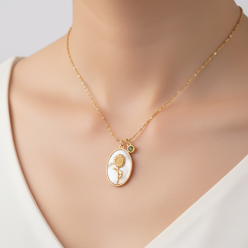 Elegante Geburtsstein-Halskette - AuraJewelry