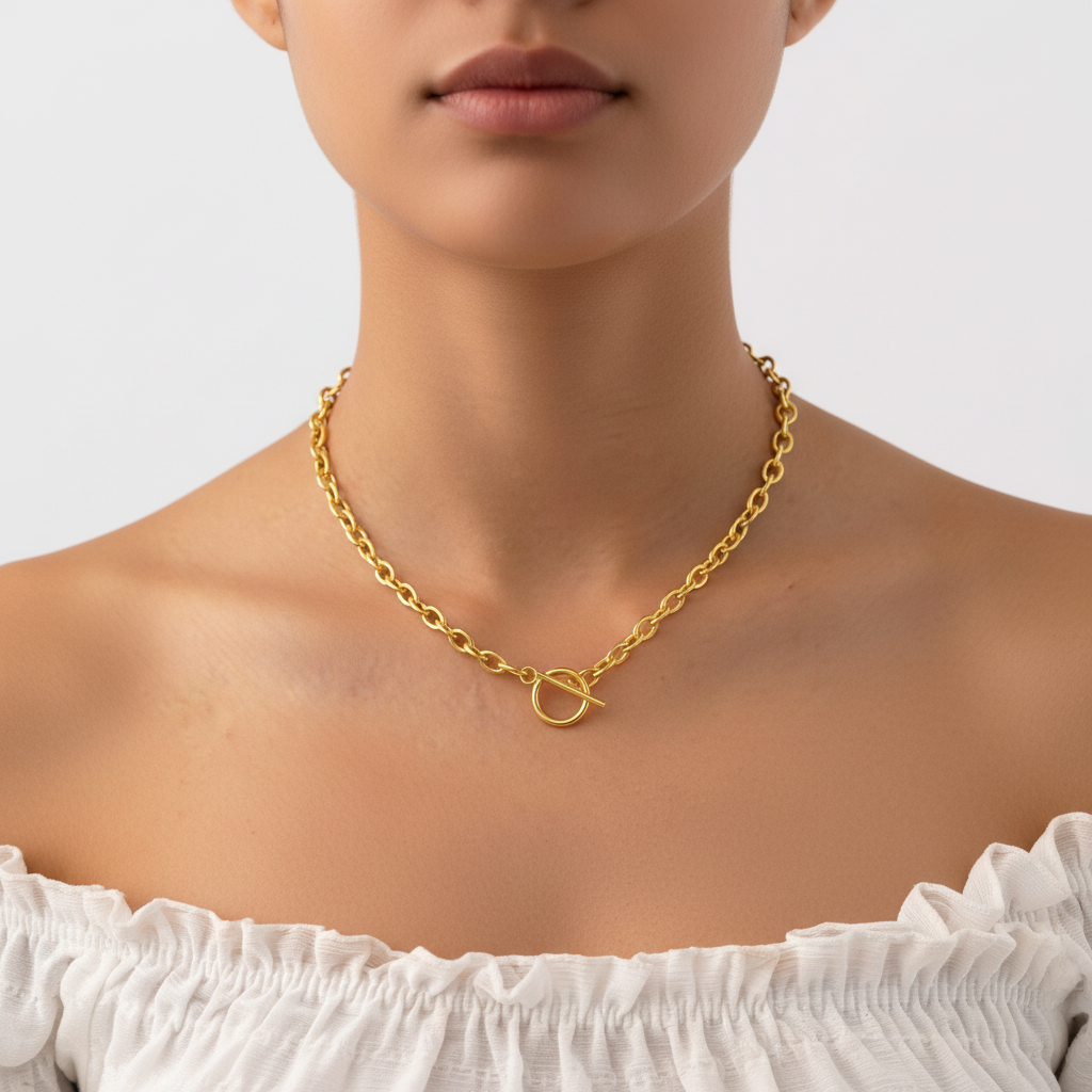 Elegante Halskette Aus Silber - Ringgen