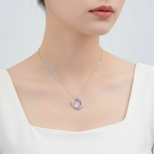 Elegante Silberhalskette - Moonmagic