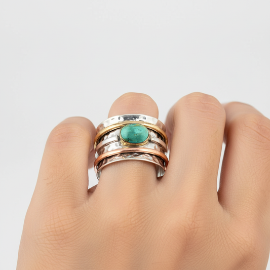 Eleganter Ring Mit Türkisstein - ChicRing