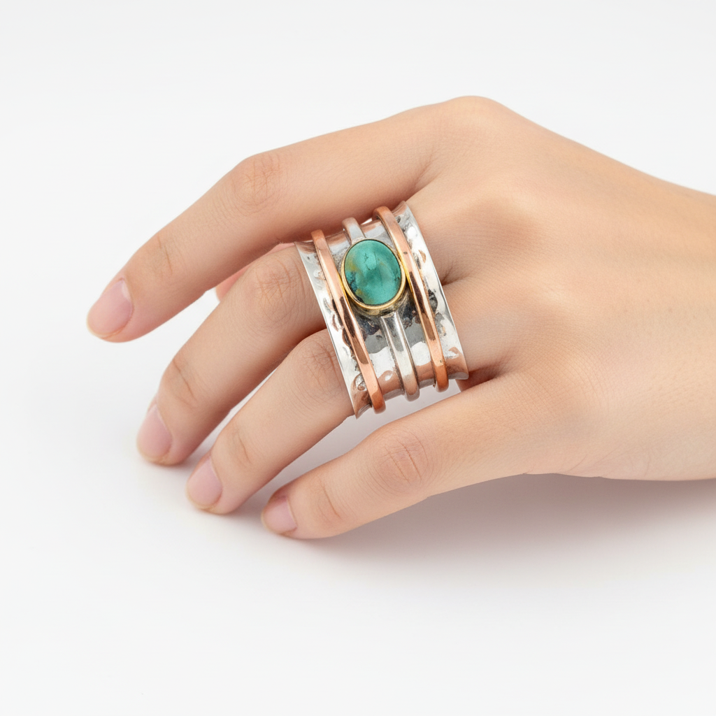Eleganter Ring Mit Türkisstein - ChicRing