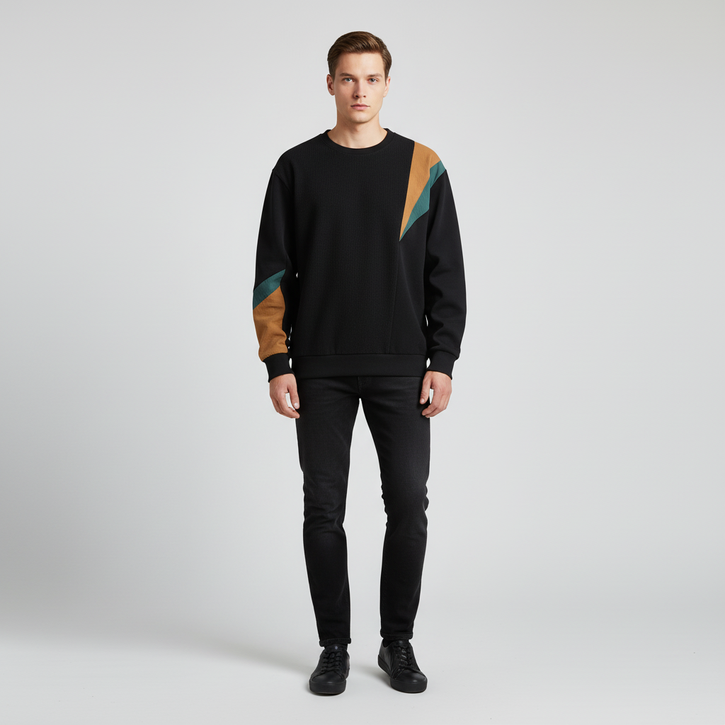 Farbe-Block Design Pullover - Nils