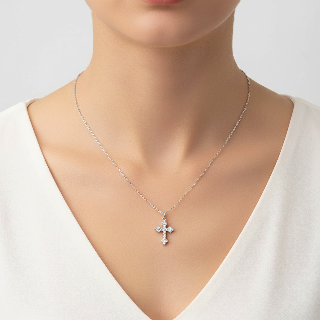 Filigrane Kreuzkette - CrossShine