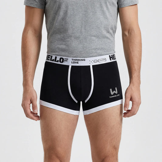 Fitted Boxer Brief With Waistband Branding (8-Pack) - Shaun
