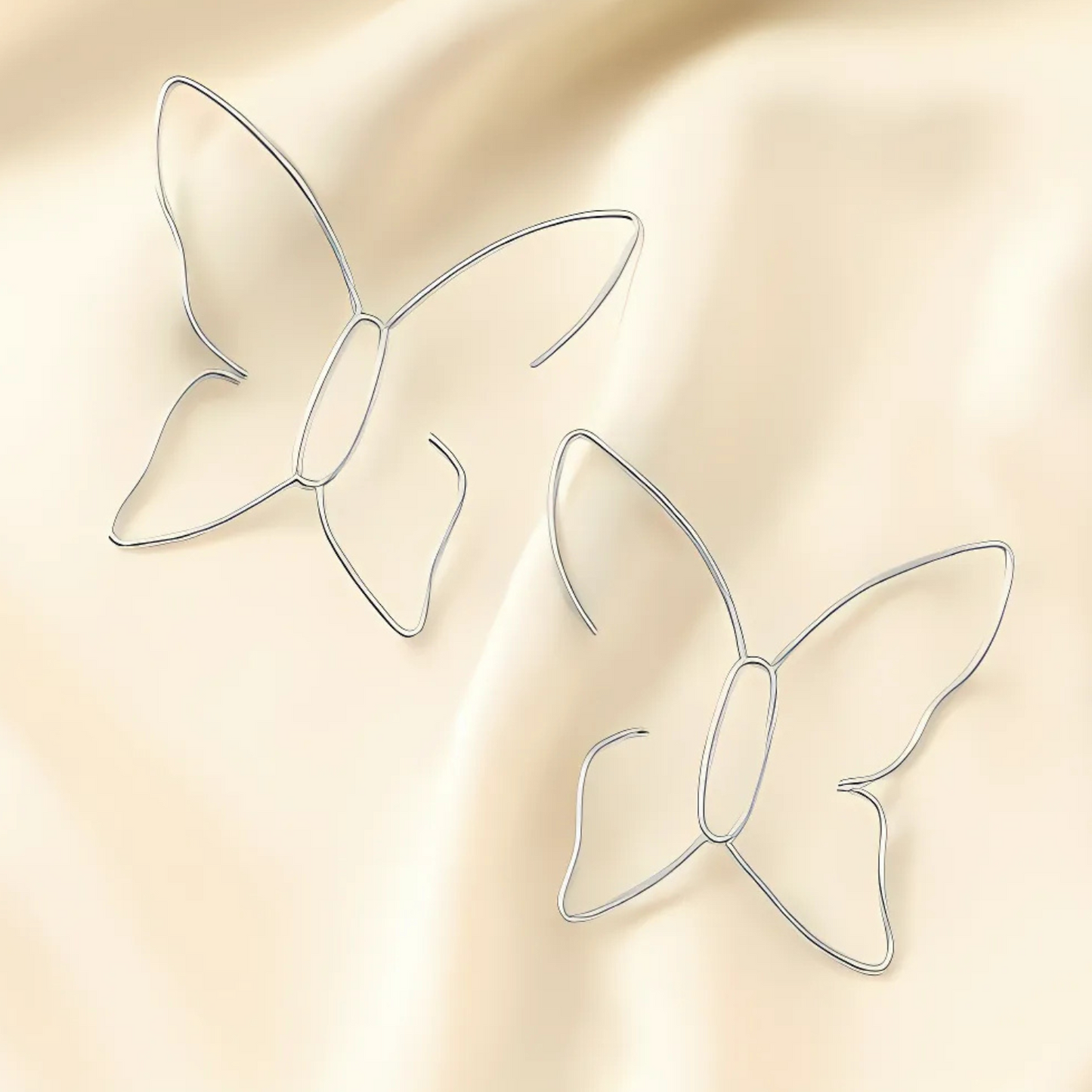 Schmetterling Ohr | Große Schmetterling Ohrhänger für Frauen