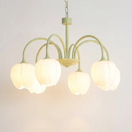 Floral Tulip-Inspired Ceiling Chandelier - Floriven