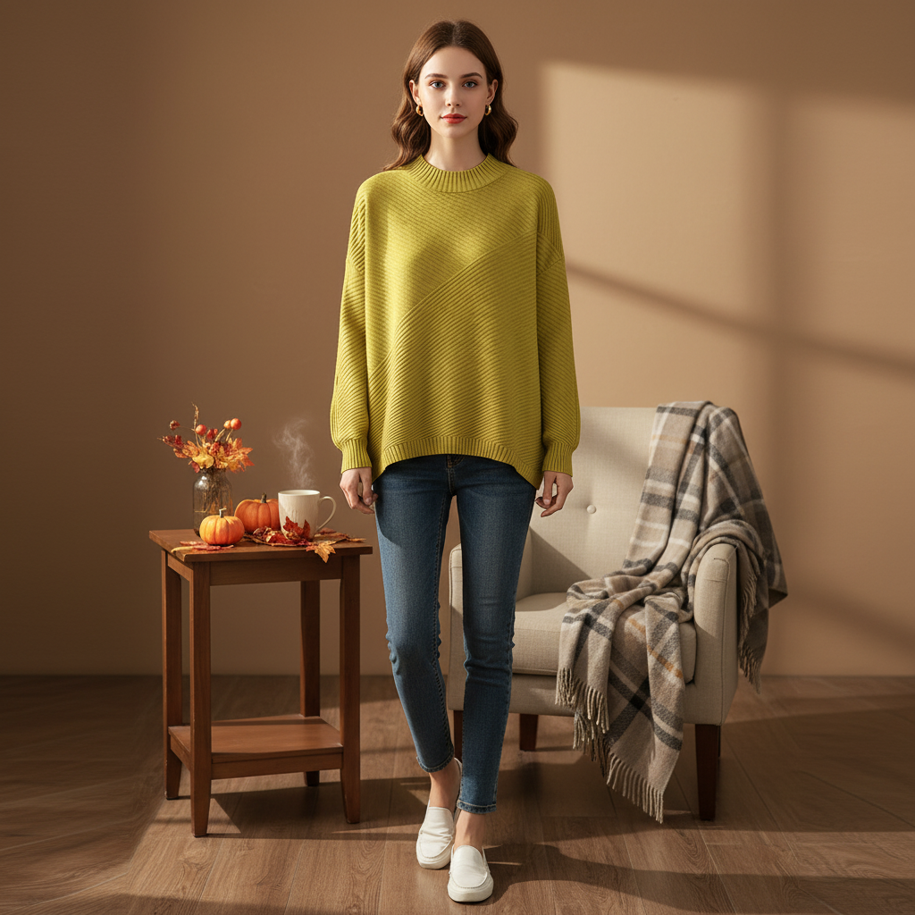 Gestrickter Damenpullover - Veronika