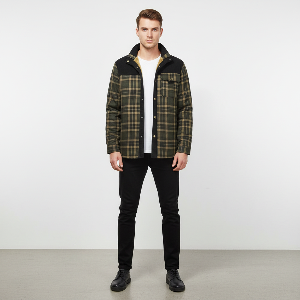 Gefütterte Flanelljacke - Lars