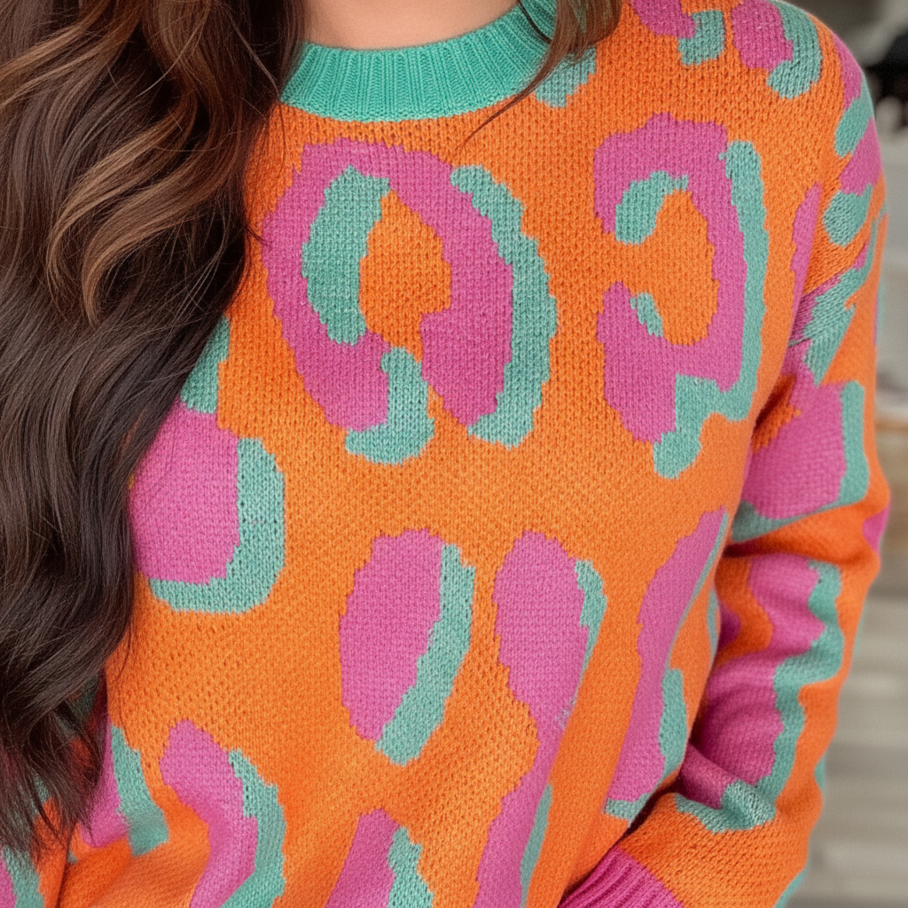 Gemusterte Strickpullover - Margarete