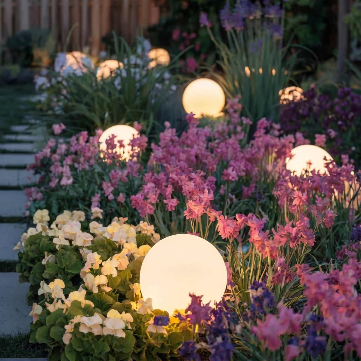 Solar Powered Garden Orb Light – Wireless Waterproof Outdoor Lamp 7