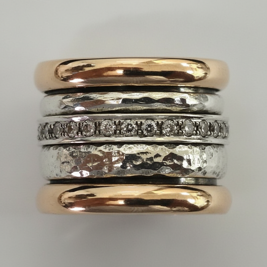 Gestapelter Ring - LucianaRing