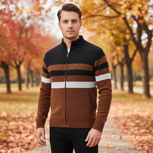 Gestreiftes Strickpullover - Karl