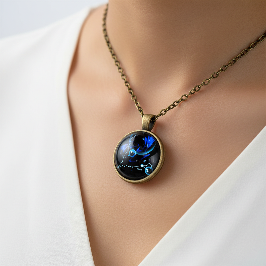 Glasanhänger Mit Sternzeichen - StarJewelry