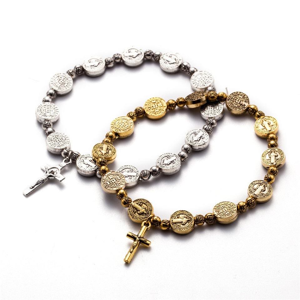 Gold- Und Silberarmband - FaithBracelet