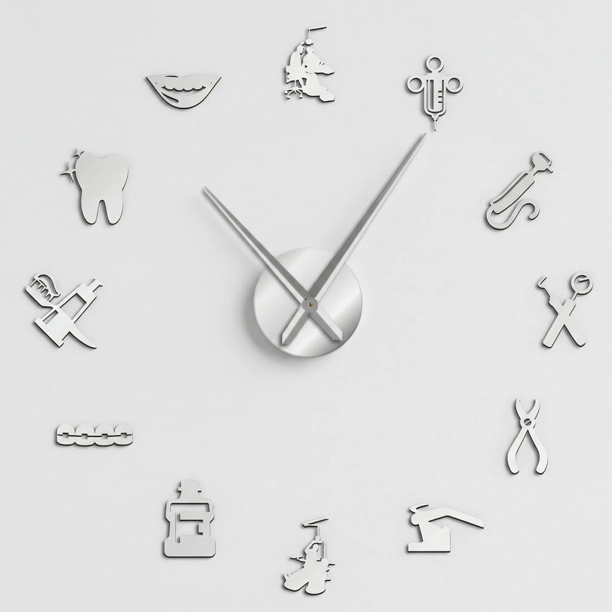 Große Wanduhr Für Praxen - Dentiqube