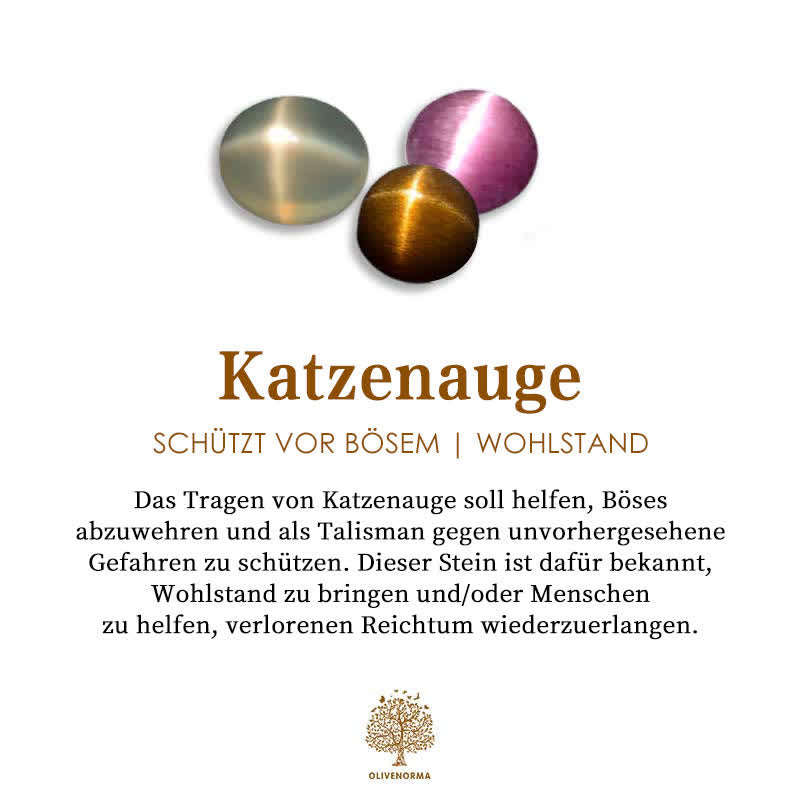 Halskette Mit Katzenaugen - CatHeart