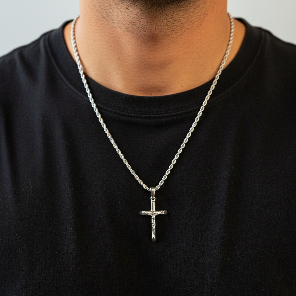 Halskette Mit Kreuz - FaithChain