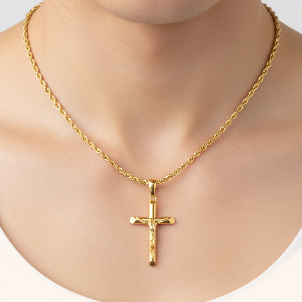 Halskette Mit Kreuz - FaithChain