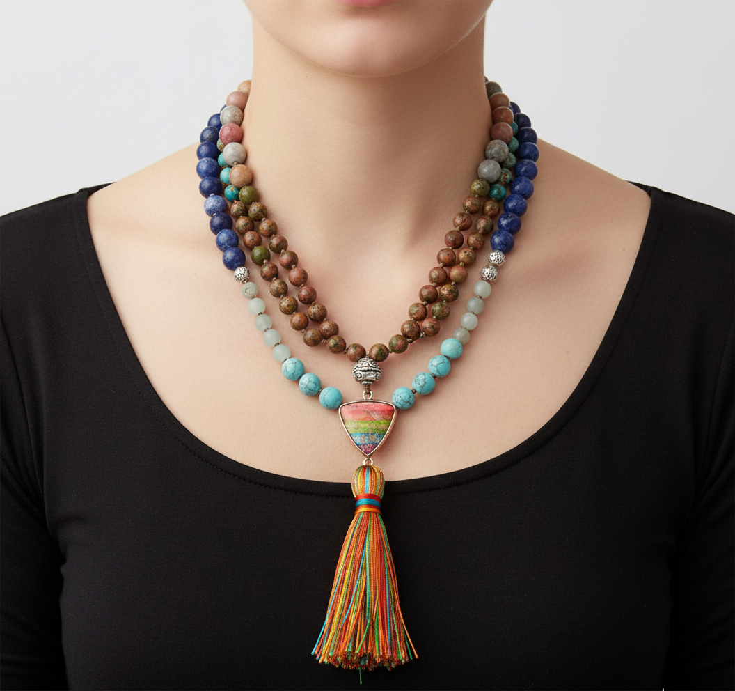 Handgefertigte Mala-Kette - MalaJewelry