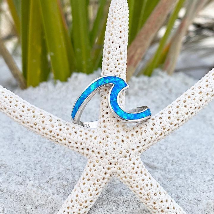 Handgefertigter Silberring - OceanRing