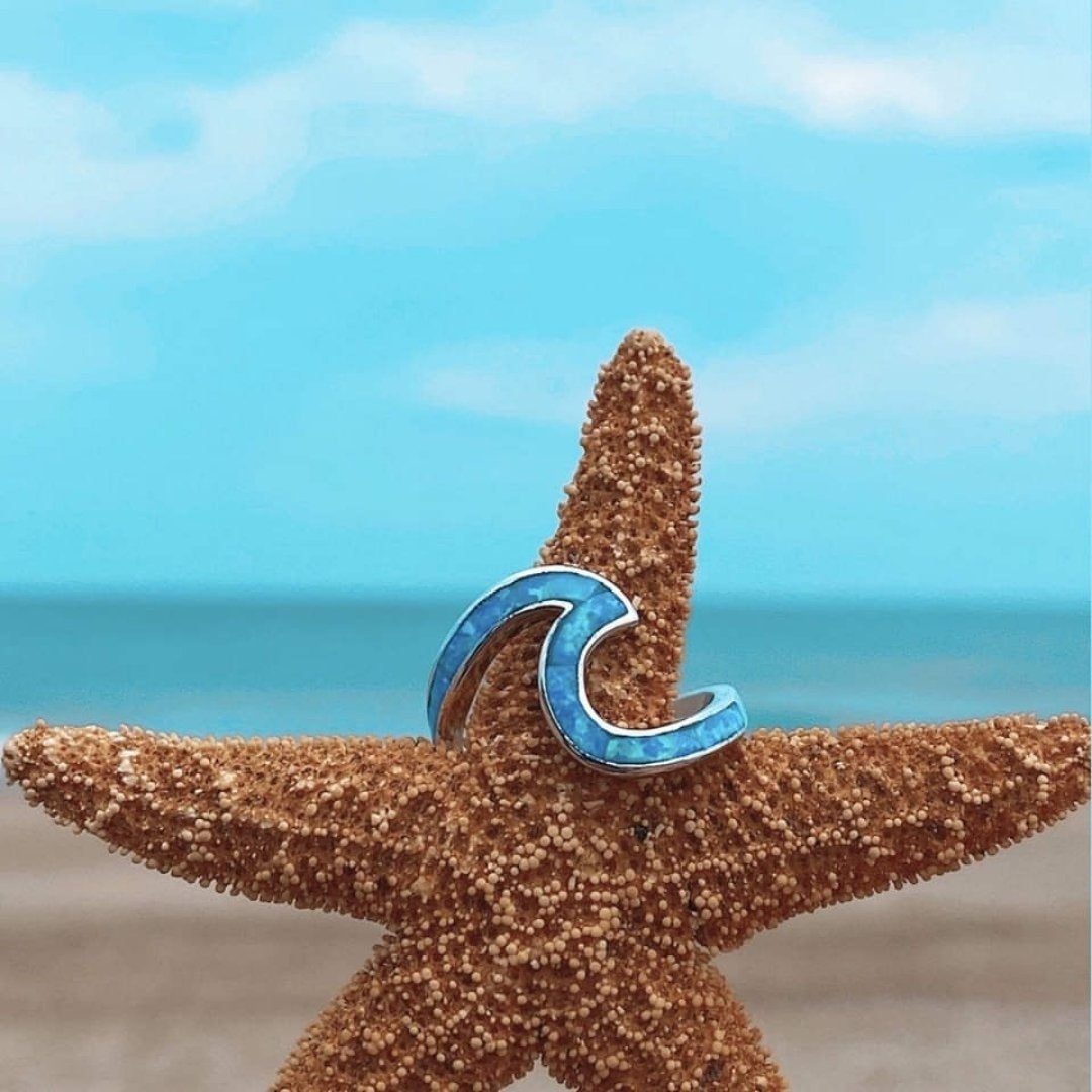 Handgefertigter Silberring - OceanRing