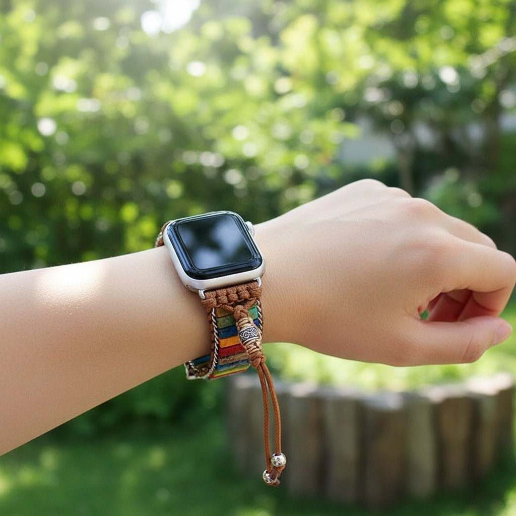 Handgefertigtes Wickelarmband - ChakraBand