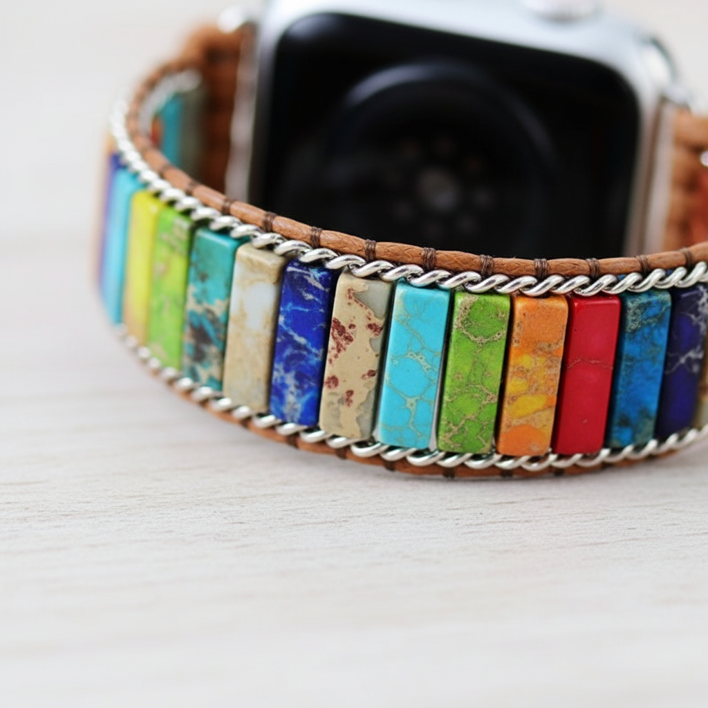 Handgefertigtes Wickelarmband - ChakraBand