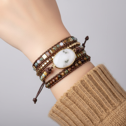 Handgefertigtes Wickelarmband - LunaWrap