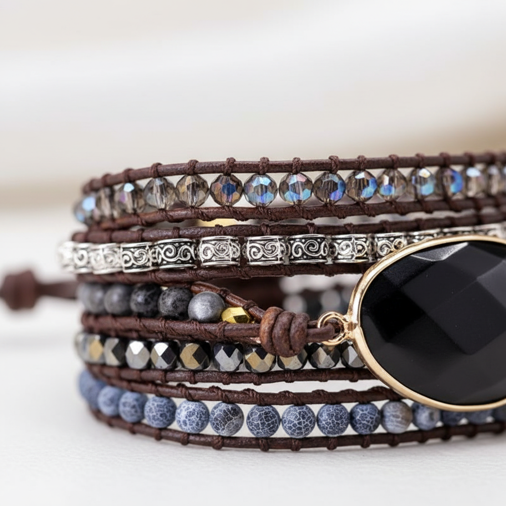 Handgefertigtes Wickelarmband - PowerBand